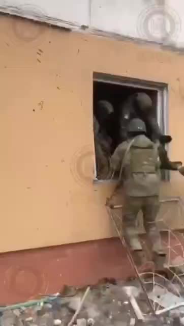 Russian Military clearing the Territory from the Nazis