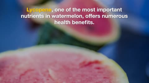 Benefit Of Watermelon