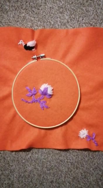 After my 1st ever class in Embroidery