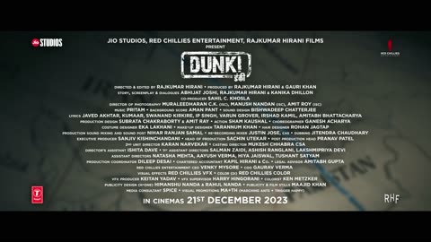Dunki Drop 4 | Shah Rukh Khan | Rajkumar Hirani | Taapsee | Vicky | Boman | 21st Dec 2023