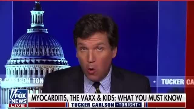 Tucker Carlson 'Goes There' on Alarming Rise in Childhood Myocarditis Cases