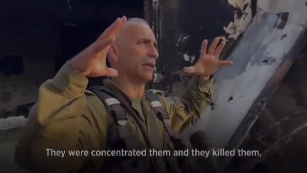 Admission of an Israeli soldier to having killed 8 babies