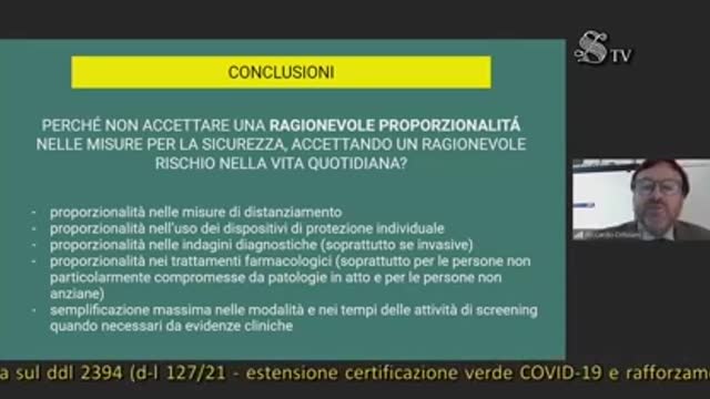 Audizioni informali in Senato - Prof. Riccardo Ortolani