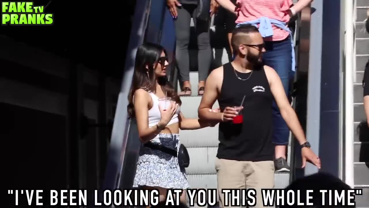 THE BEST ESCALATOR PRANKS!! COUPLES REACTIONS