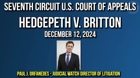 Tom Fitton: Teacher Fired over Social Media Posts--Judicial Watch in Court! - 12/19/24