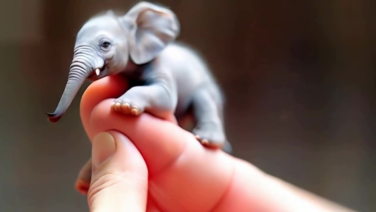 Oh My God😰Wait for and😳Smallest Elephant Ever Imagined😂 #viralcontent #shorts #animals #elephant