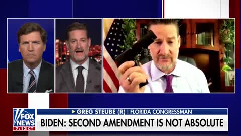 Greg Steube: Gun control laws are the 'hypocrisy of the left'.