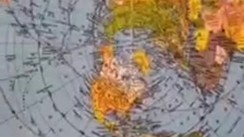 Airplanes' actual autopilot map is the flat earth map.