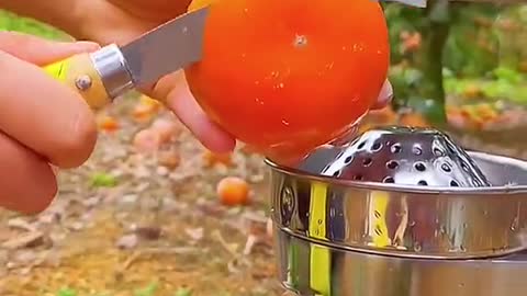 Cutting fruit