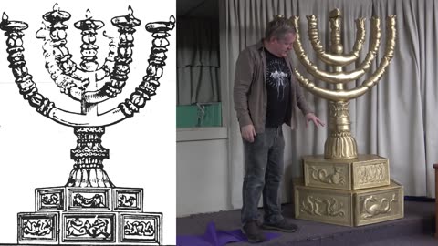 Menorah Replica at King of Saints