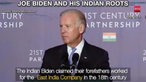 When Joe Biden spoke about his 'Indian' connection