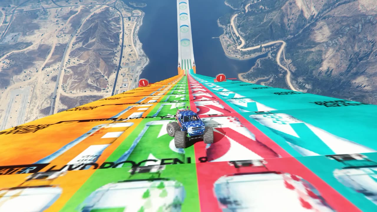 GTA 5 Online -Mind Blowing mega ramp 🔥