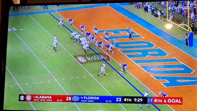 DELAY game made Alabama kick field goal