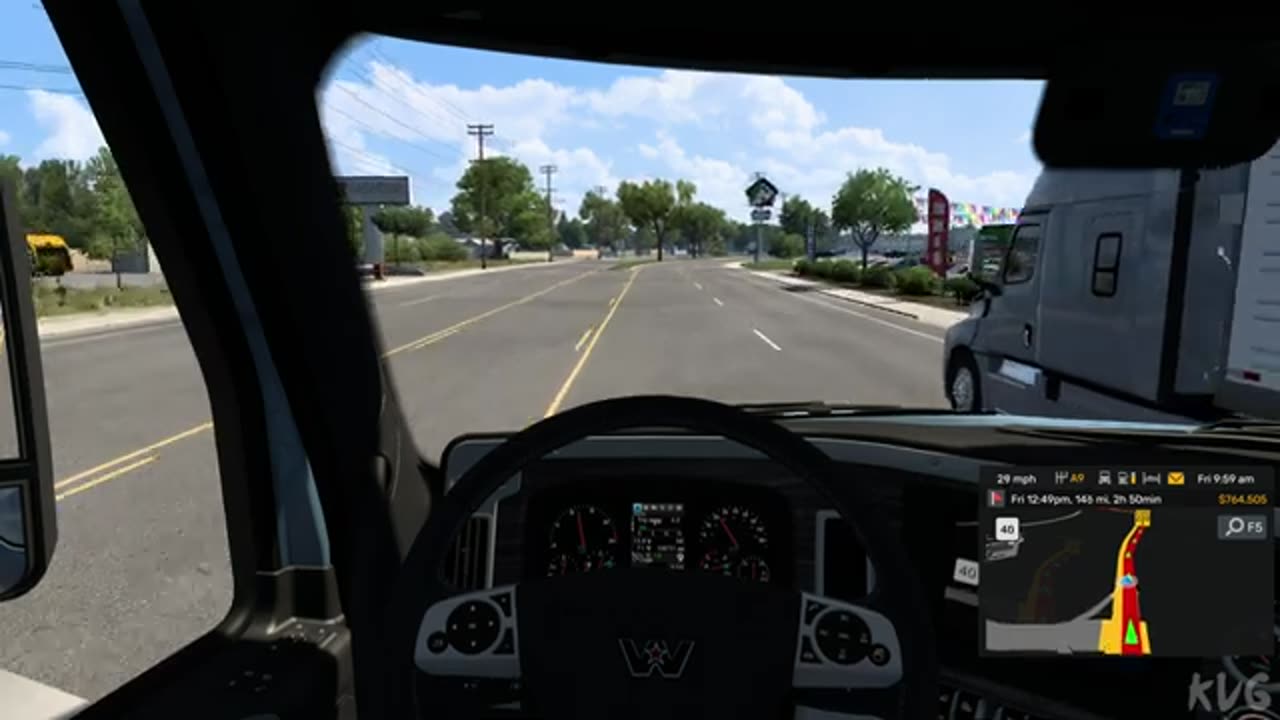 American Truck Simulator - Rawlins to Gillette - Wyoming Gameplay (PC UHD) [4K60FPS]