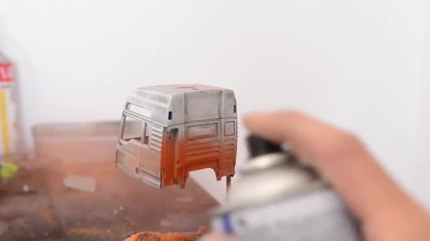 Coloring Of The Model Of The Truck Head