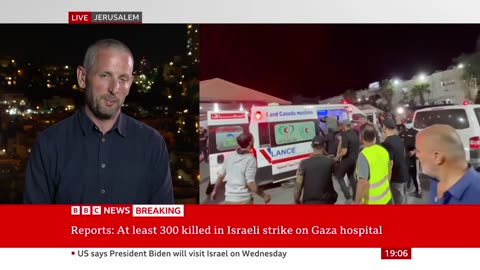 Israel: Hundreds killed in air strike on Gaza hospital, Palestinian officials say - News