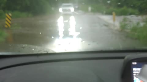 High tide water