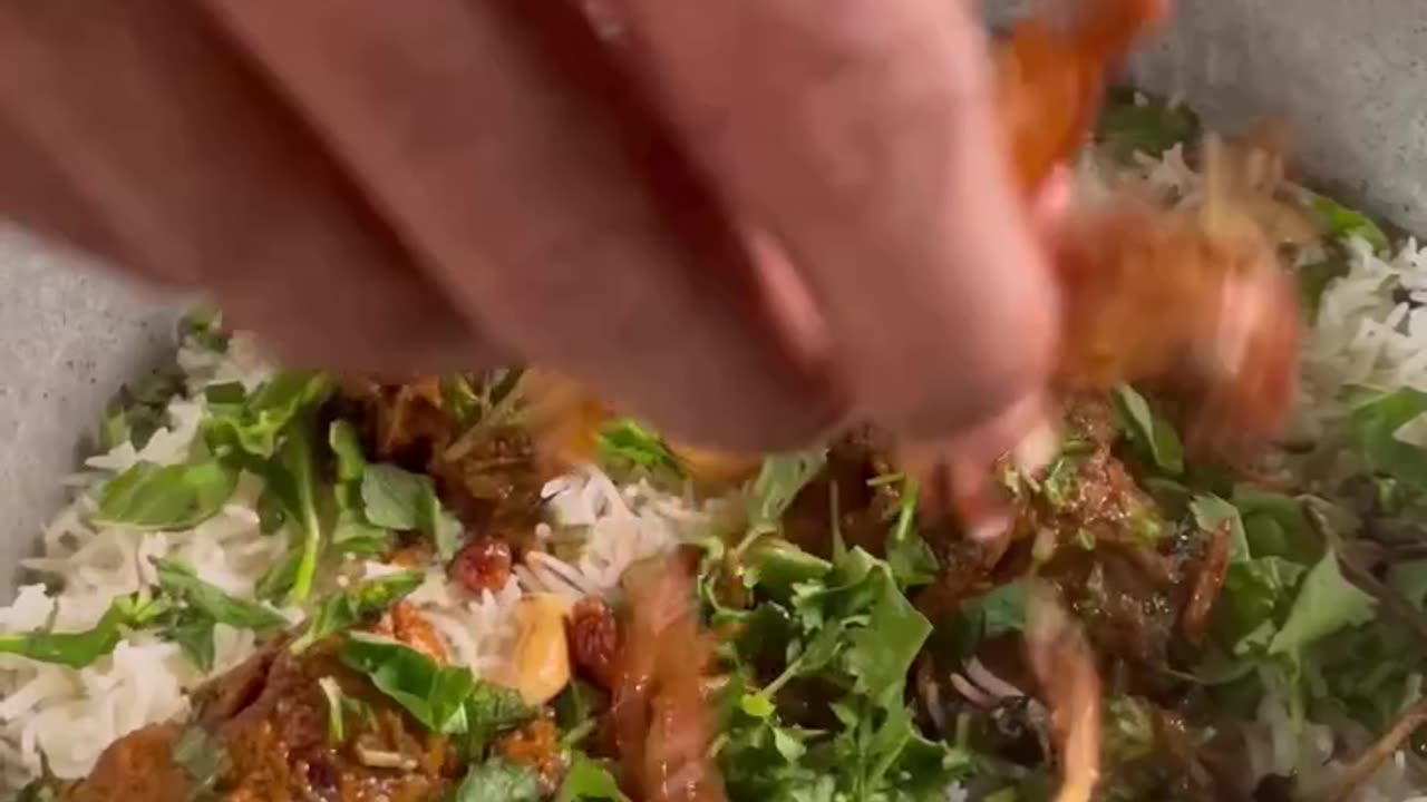 Making Chicken Biryani