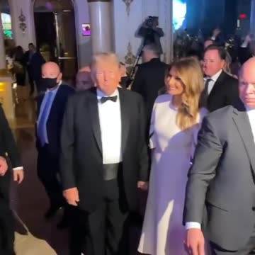 Donald and Melania Trump at Mar-a-Lago