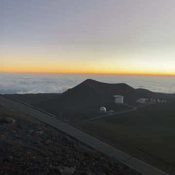 Sunset from the tallest mountain in the world, Mauna Kea in Hawaii