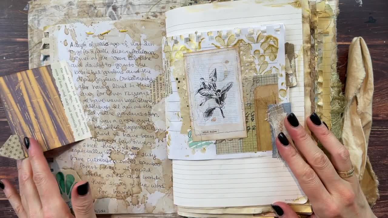 Junk Journal With Me ASMR #7 Paper Sounds/no Music/no Talking