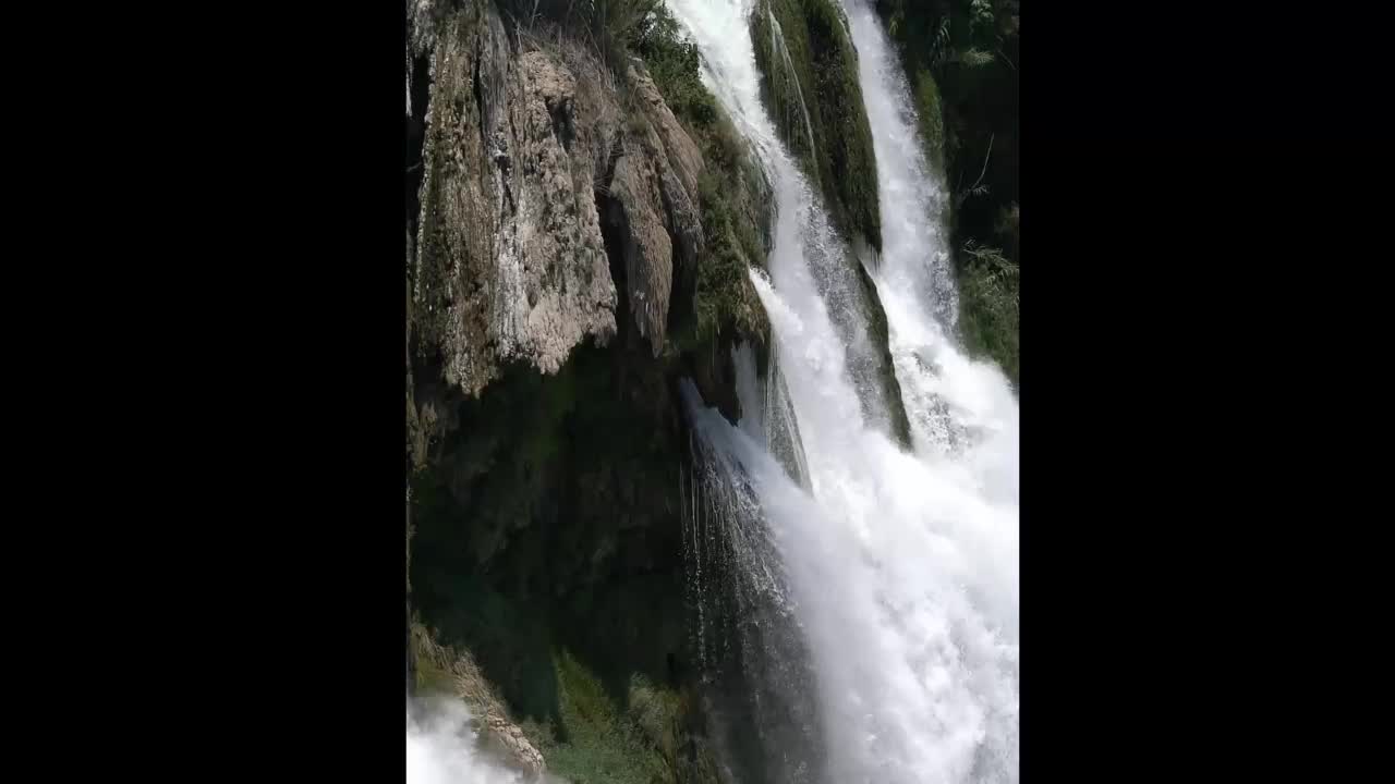 I took a beautiful waterfall on my phone