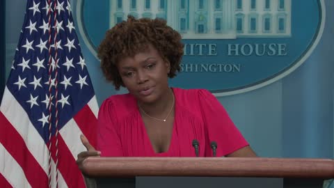 Karine Jean-Pierre holds her first briefing as White House press secretary