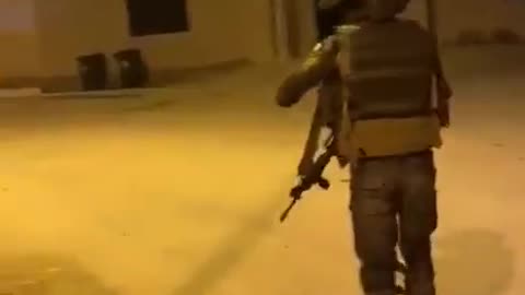 sick Israeli soldier asks another soldier to video him as he throws a bomb inside a West Bank mosque