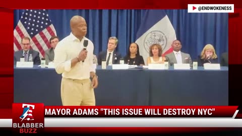 Mayor Adams "This Issue Will Destroy NYC"