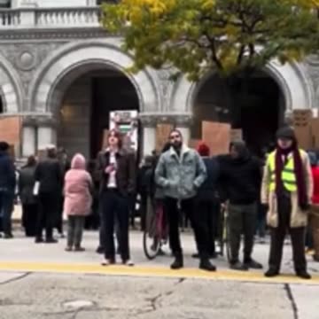 Anti-Israel protest in Milwaukee, Wisconsin: