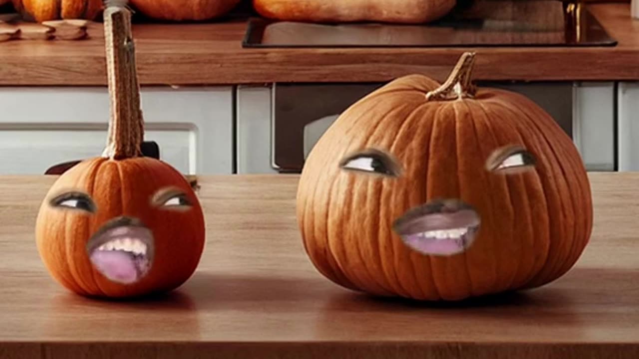 Pumpkins during October