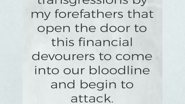 Prayer against Financial Devourers