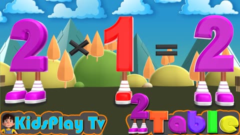 Multiplication Table 2 _ Multiplication Songs For Children _ Kids Play Tv