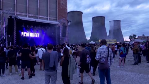 Derelict power plant hosts music festival in Hungary