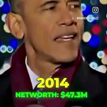 Barrack Hussein Obama Networth from 1995- 2024