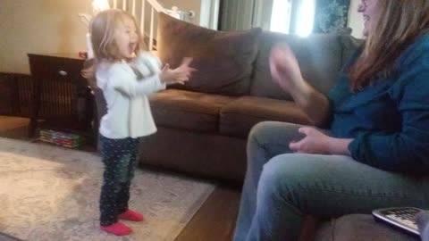 Mom Playing ball with cousin