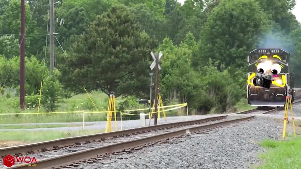 Experiment_ Train vs Cars Toy _ Satisfying Experiment - Woa Doodles