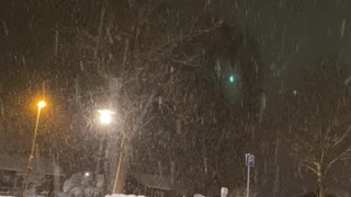 Snow storm here