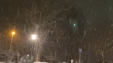 Snow storm here