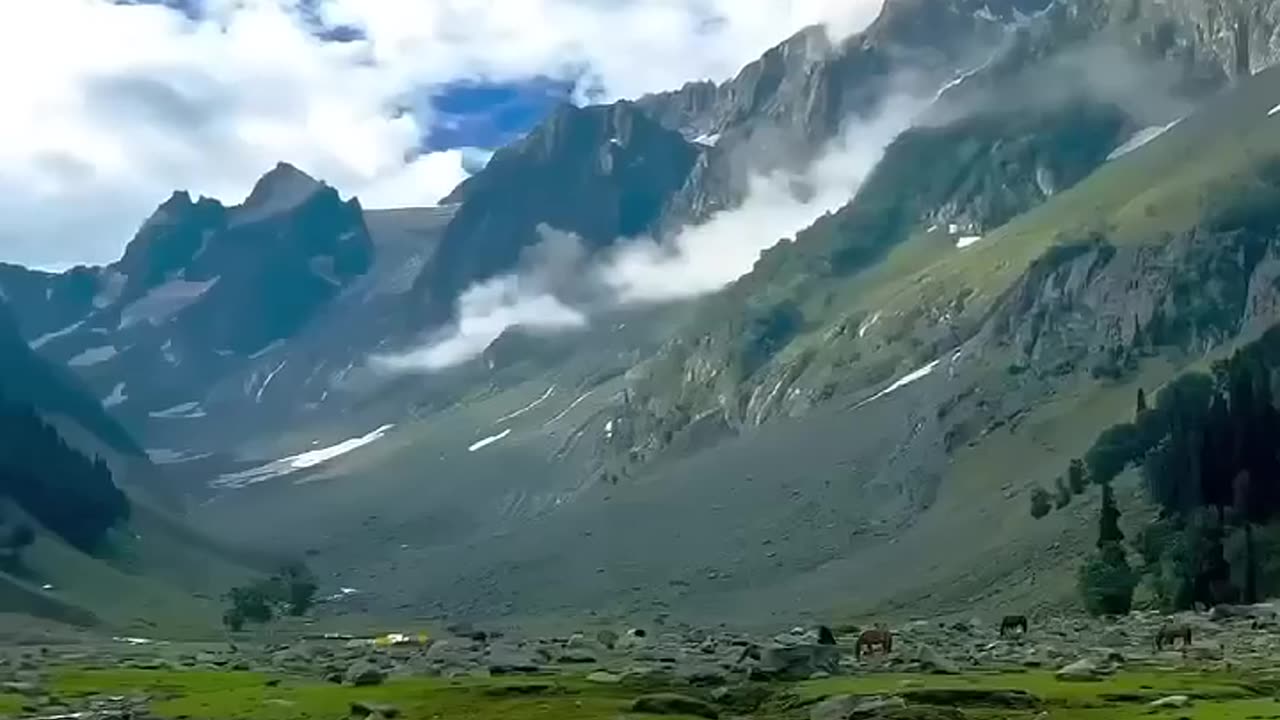 Kashmir valley 🥰#kashmir #naturelovers #million #ytshorts #ytviral #travel #sonmarg #nature #shorts