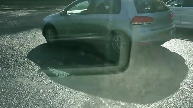 Cars almost pull out in front of ambulance