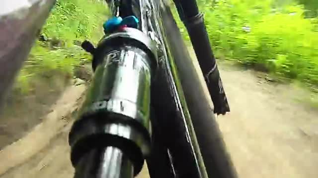 Alternative mountain bike riding perspective