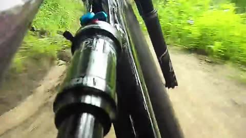 Alternative mountain bike riding perspective