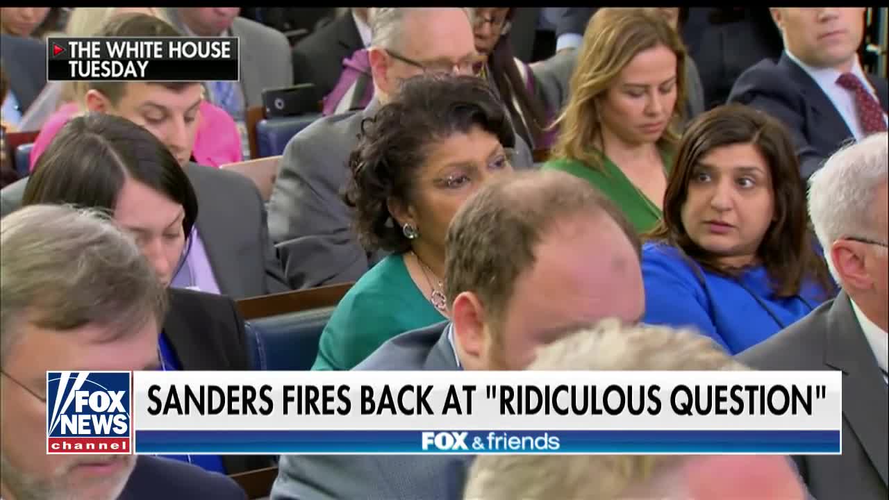 April Ryan has a ridiculous question for Sarah Sanders