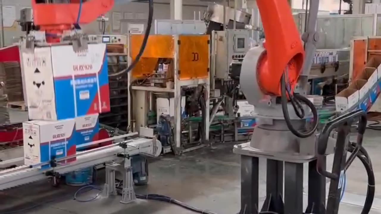 Production line robot of polyurethane foam manufacturer