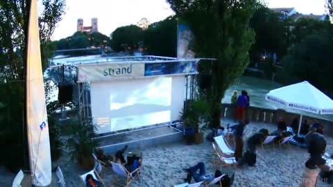 Kulturstrand München Strandbar im Zeitraffer