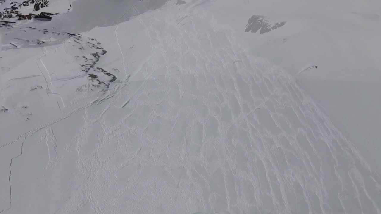 Skier Almost Caught In Monte Rosa Massif Avalanche