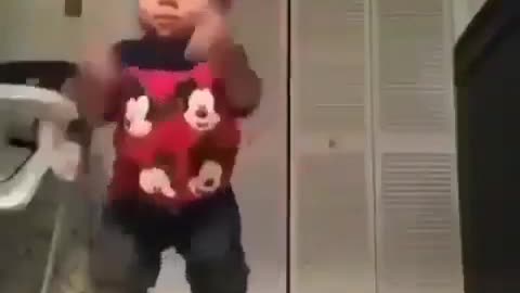 Small kid dancing funny video