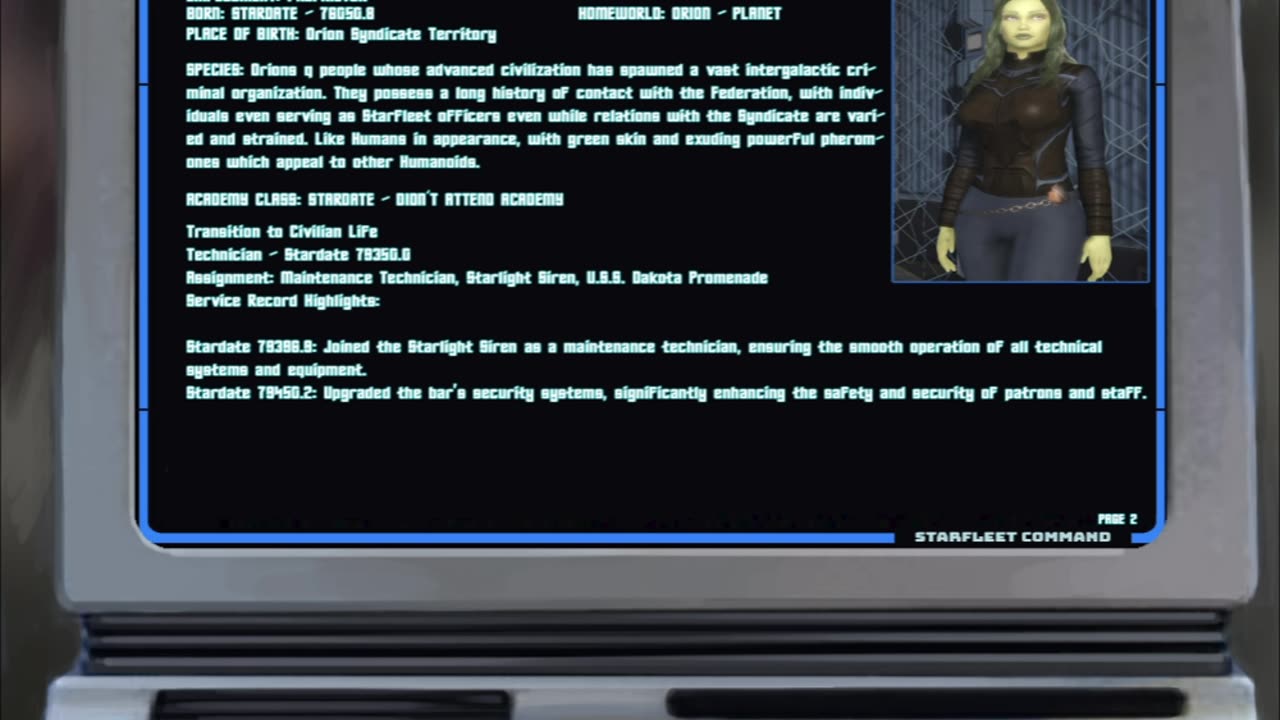 Solara Drevna's Personnel File