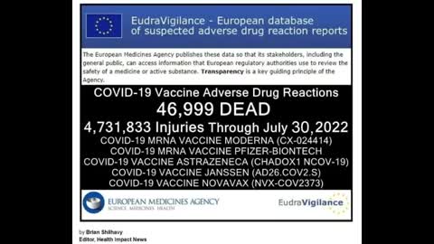 COVID VACCINES JULY 2022 - 46-999 DEAD